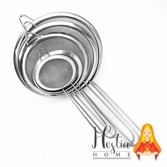 Saringan Kopi Teh Minyak Goreng Halus Strainer Stainless Ayakan Bubuk
