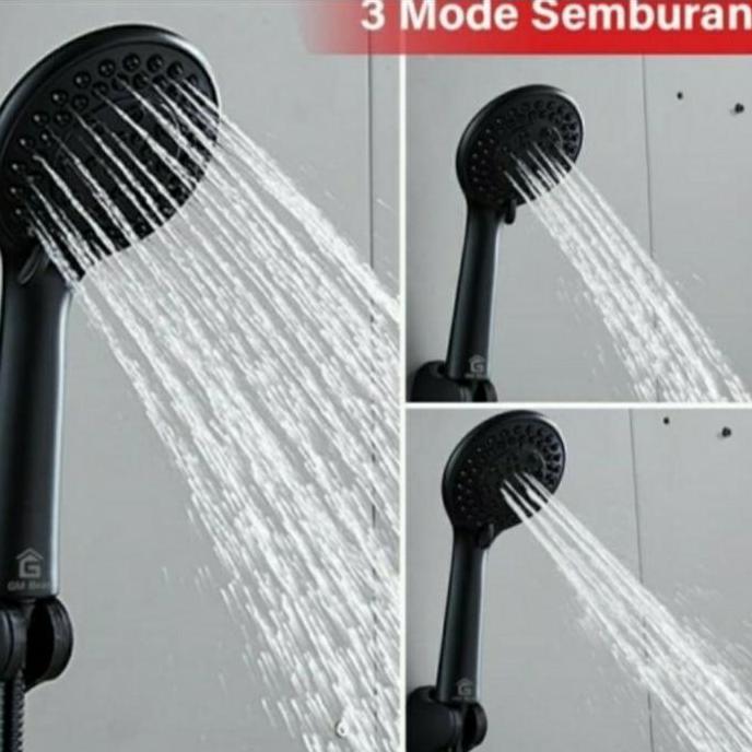 HAND SHOWER HITAM/SHOWER MANDI BLACK MODEL TOTO WASSER/SHOWER MURAH
