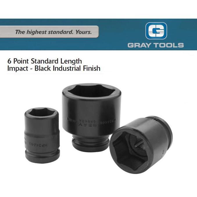 IMPACT SOCKET 30MM X 3/4" DR 6 POINT GRAY TOOLS MP3430H