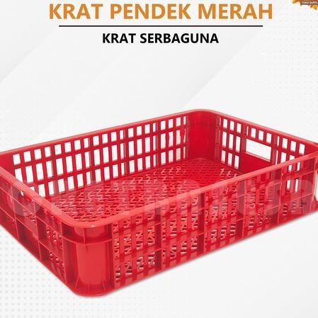 Krat Pendek - Keranjang Serbaguna / Keranjang Roti / Keranjang Plastik