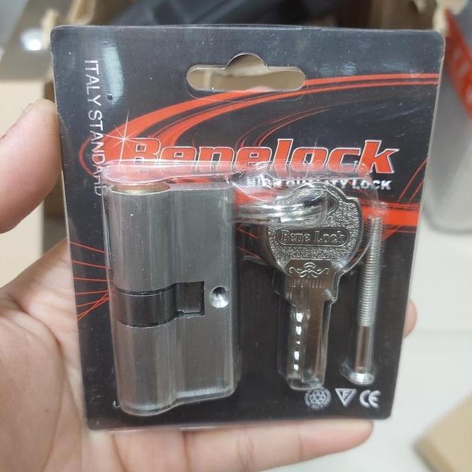 Cylinder Kunci Pintu Benelock Kuningan / Nata Kunci Pintu / Cylinder Kunci Pintu 6cm