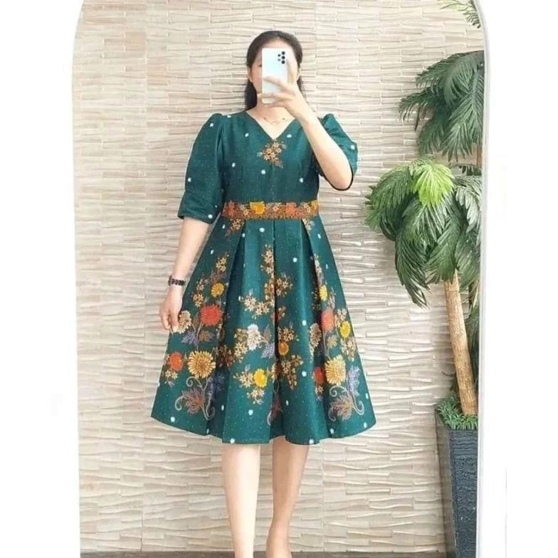 Grosir Dress Batik Modern Tunik Atasan Wanita Premium Trendy Elegan Anisa