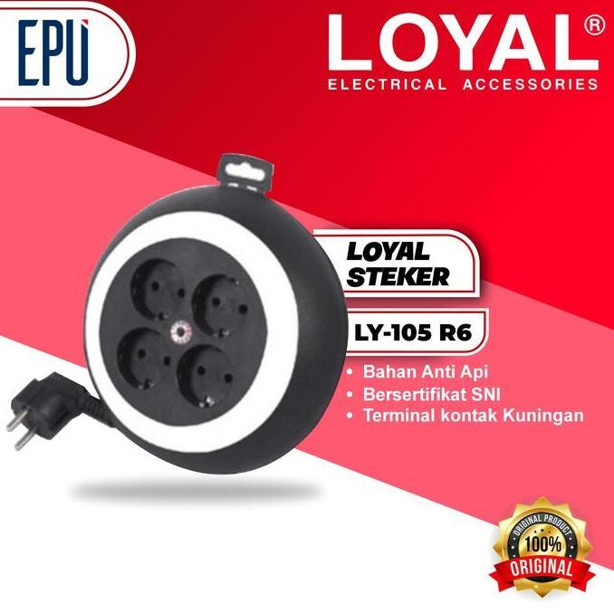 Loyal Kabel Roll LY105 Yunior Kabel Roll LY-105 Kabel Gulung Kabel Extension Listrik