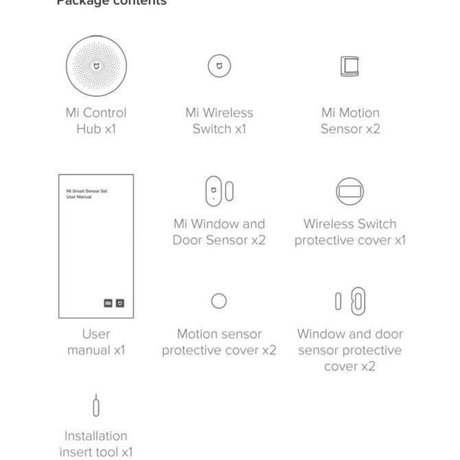 Sicurezza- Xiaomi Mi Smart Sensor Set Hub Wireless Switch Motion Door