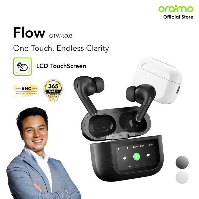 [Exclusive BAIMWONG] oraimo Flow OTW-3003 Stereo Nirkabel Sesungguhnya V5.3 ENC IPX4 Headset Super B