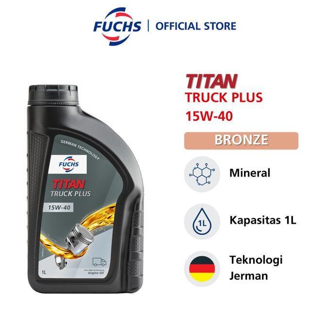 FUCHS TITAN Truck Plus 15W40 Engine Oil 1L Commercial Vehicle Motor