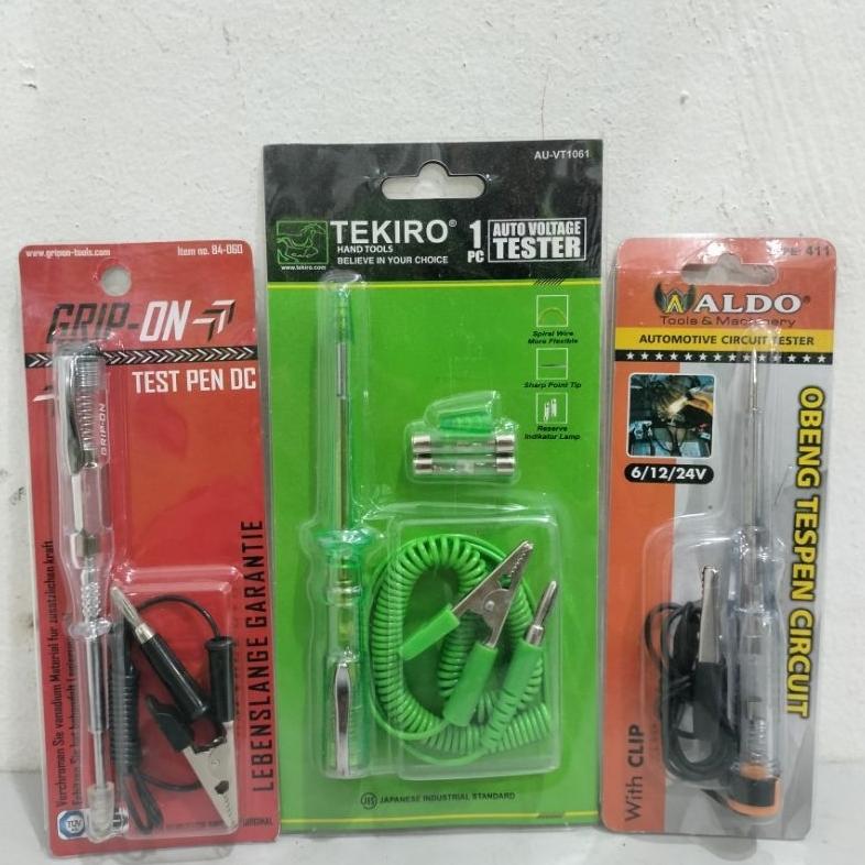 NEW OBENG TESPEN AKI + KABEL ||TEST PEN AKI DC /AUTO VOLTAGE TESTER [terbaik][terlaris]
