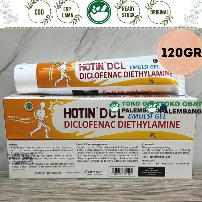 Muskel- Hot In Dcl 120Gram Emulsi Gel Diclofenac Diethylamine Hotin Dcl 120 Gr