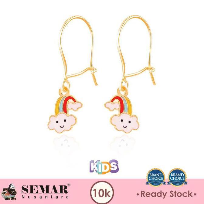 Tevanikarya - Anting Emas Anak Baby Colour Sweet Rainbow Gold 10K Semar Nusantara