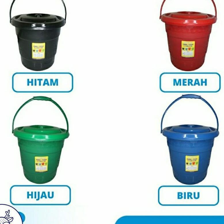 Timba Air + Tutup 5 Gl / Ember Air + Tutup 5 Gl / Wadah Air 18 Liter