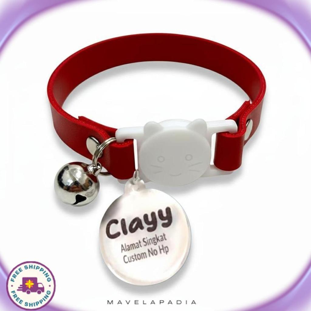 Cuci Gudang Kalung Kucing Custom Nama Alamat Singkat