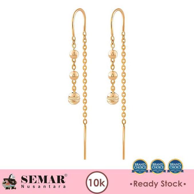 Tevanikarya - Anting Emas Slundup Gwenna Light Ball Gold 10K Semar Nusantara