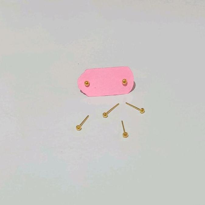 Tevanikarya - ANTING TINDIK HIDUNG MATA & POLOS (EMAS MUDA 6K)