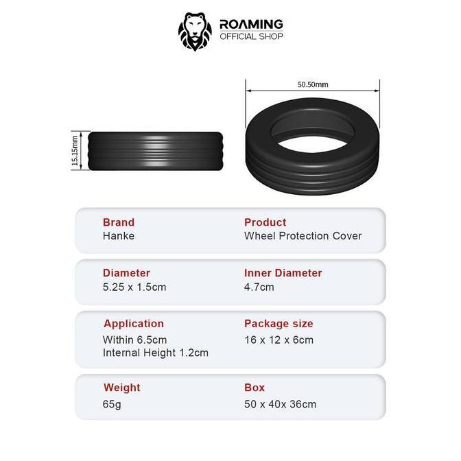 Roaming Silikon Roda untuk Koper Kabin & Bagasi