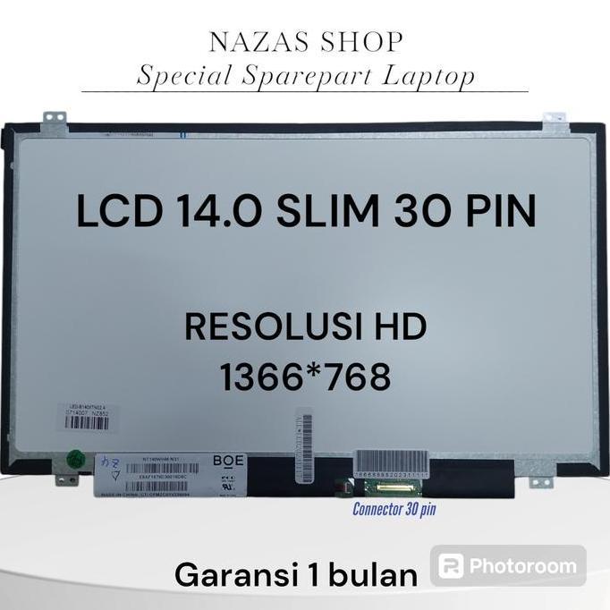 Lcd Led Asus A456 A456U A456Uf A456Uq A456Ur 14Inch 30 Pin Hd