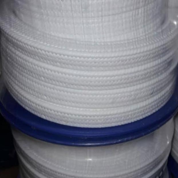 gland packing pure teflon ptfe 6mm x 6mm x 3 mtr ( packing teflon) murah