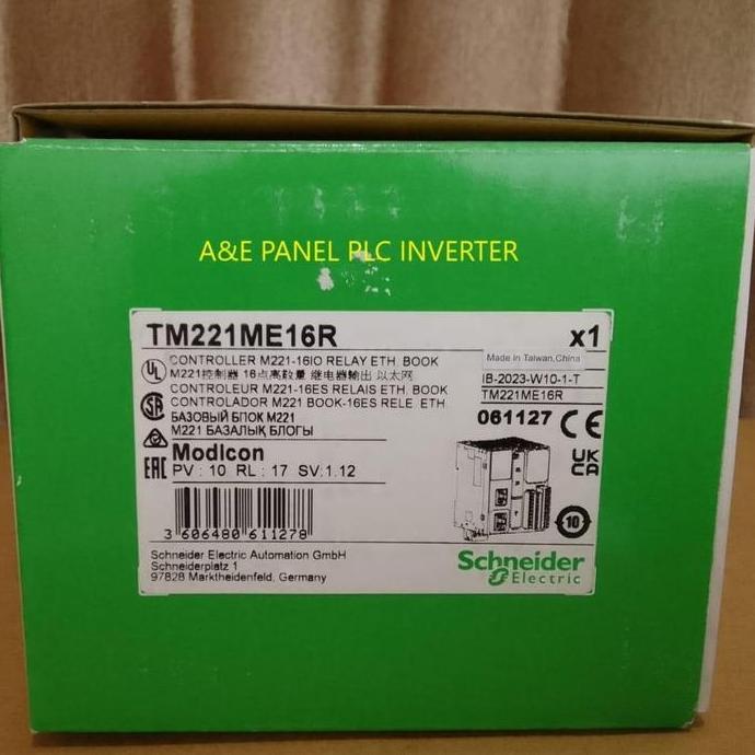 Tm221Me16R Plc Schneider Modicon M221 Ethernet Relay 16Io