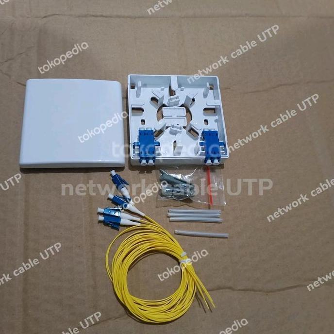Ready  Roset FO 4 Core LC-LC Singlemode Komplit Adapter + Pigtail ( Fullset )