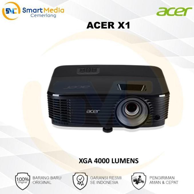 Proyektor Acer X1 Dlp | 4000 Lumens