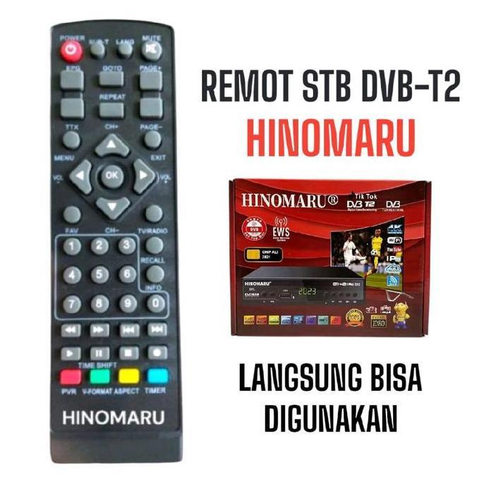 remote remot STB TV HINOMARU langsung pakai tanpa setting