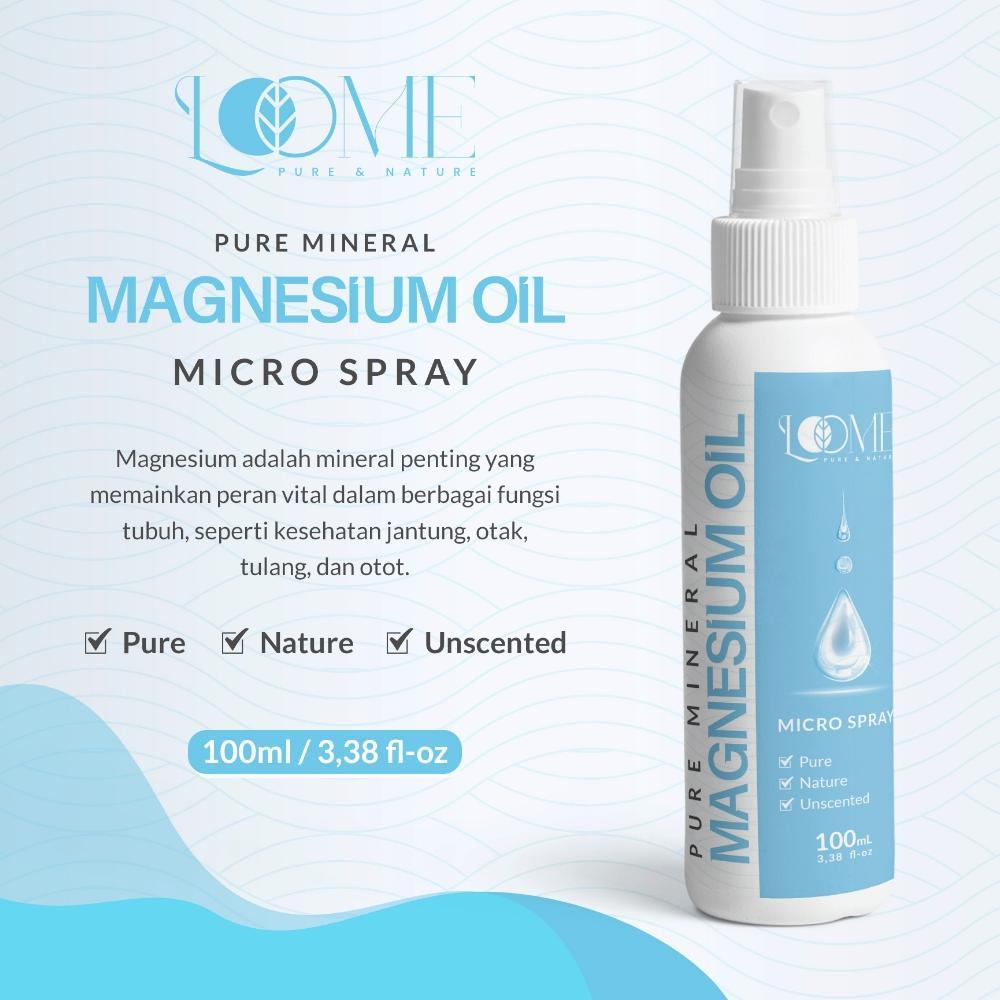 LOOME Pure Magnesium Oil Spray 100mL - Magnesium Oil Micro Spray