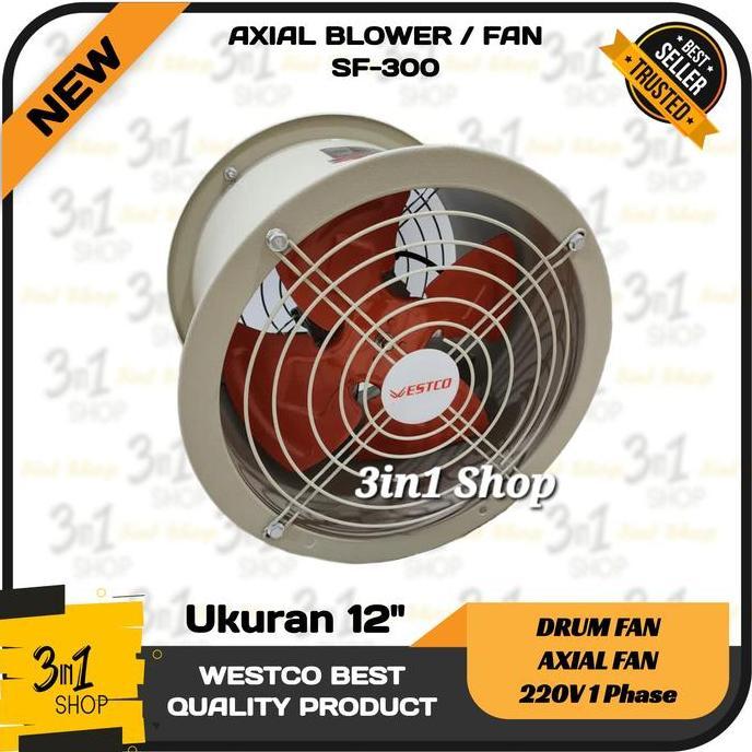 Drum Fan 12" Axial Blower Low Noise Blower Tabung Exhaust Fan 12 inch murah