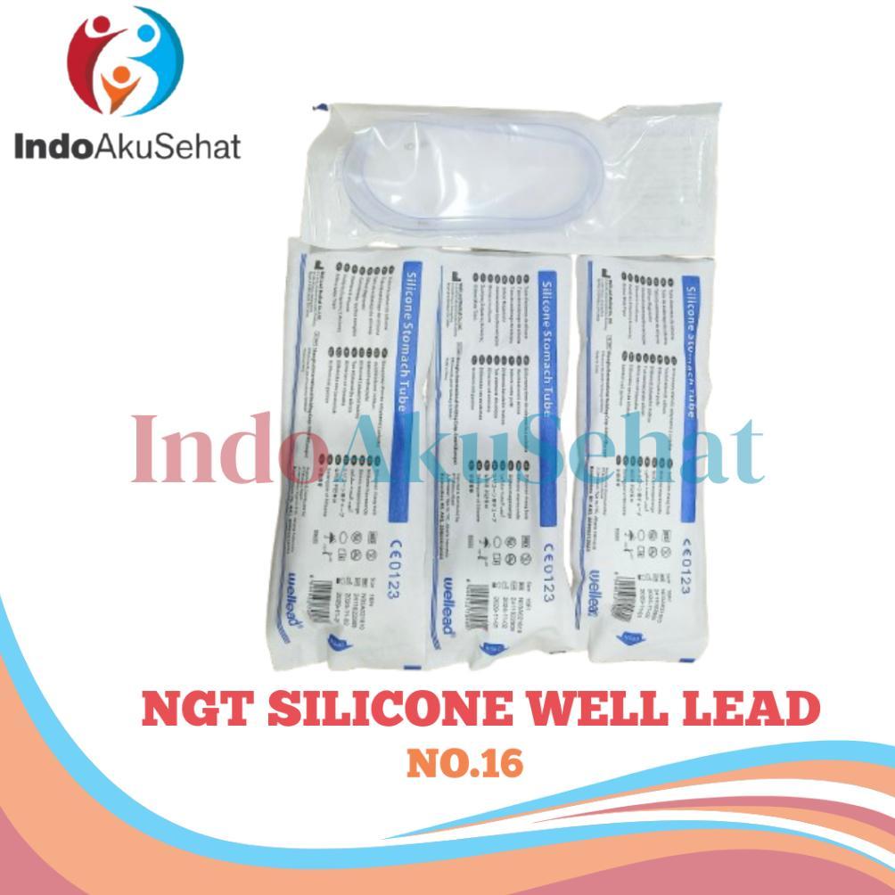 NGT SILICONE WELL LEAD NO.16 STOMACH TUBE SELANG MAKAN SILICONE SELANG NGT