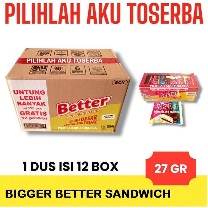 Biskuit Roma Bigger Better Sandwich Renceng - ( Harga 1 Dus )