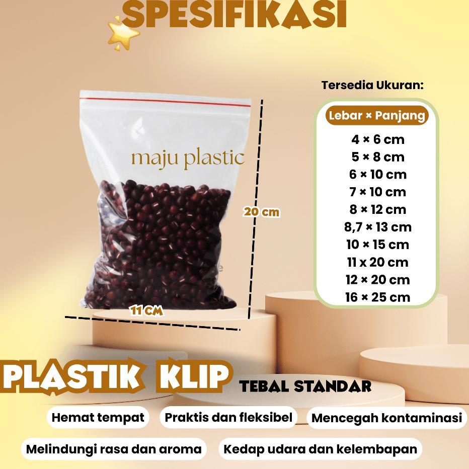 (Isi 1000 Pcs) Plastik Klip/Ziplock Tebal 11X20 Cm