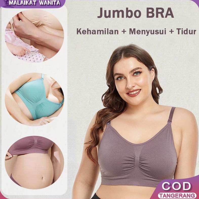 recommended jumbo bra menyusui wanita tanpa kawat nursing bra busa tebal pakaian dalam hamil 937