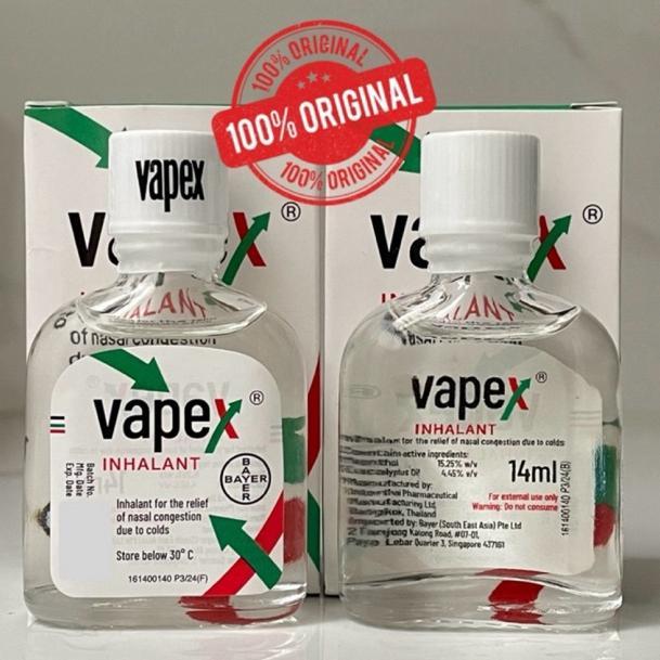 Minyak Angin Vapex Inhalant 14ml Original Impor Singapore Minyak Angin Flu Pilek Hidung Tersumbat Va