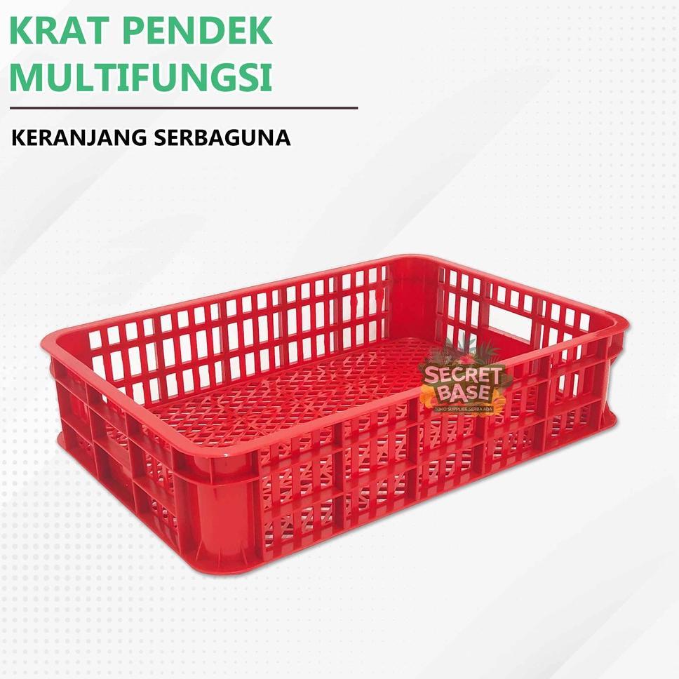 Krat Pendek - Keranjang Serbaguna / Keranjang Roti / Keranjang Plastik