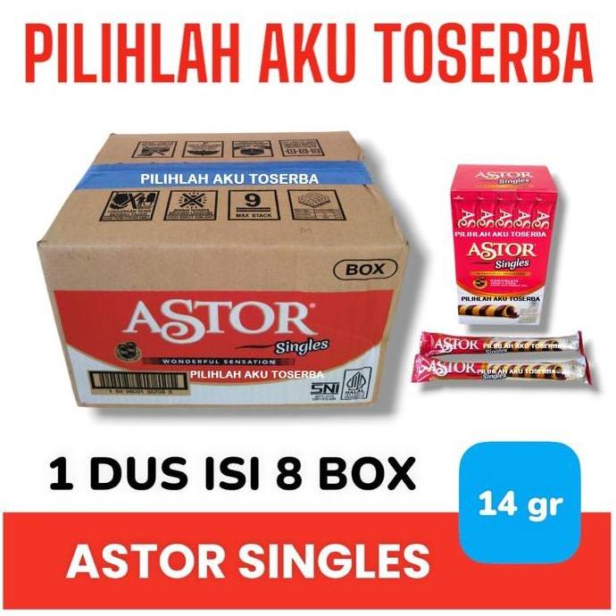 Astor Single Astor Singles - ( Harga 1 Dus Isi 8 Box )