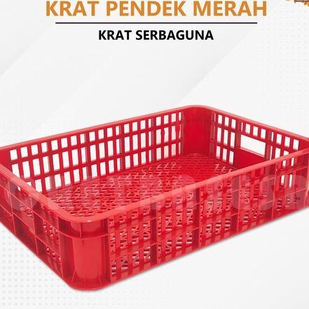 Krat Pendek - Keranjang Serbaguna / Keranjang Roti / Keranjang Plastik