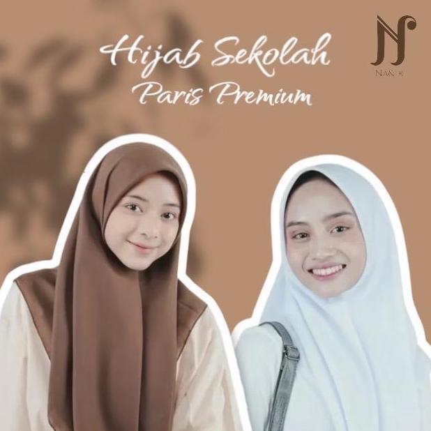 Hijab sekolah PARIS PREMIUM paris  basic
