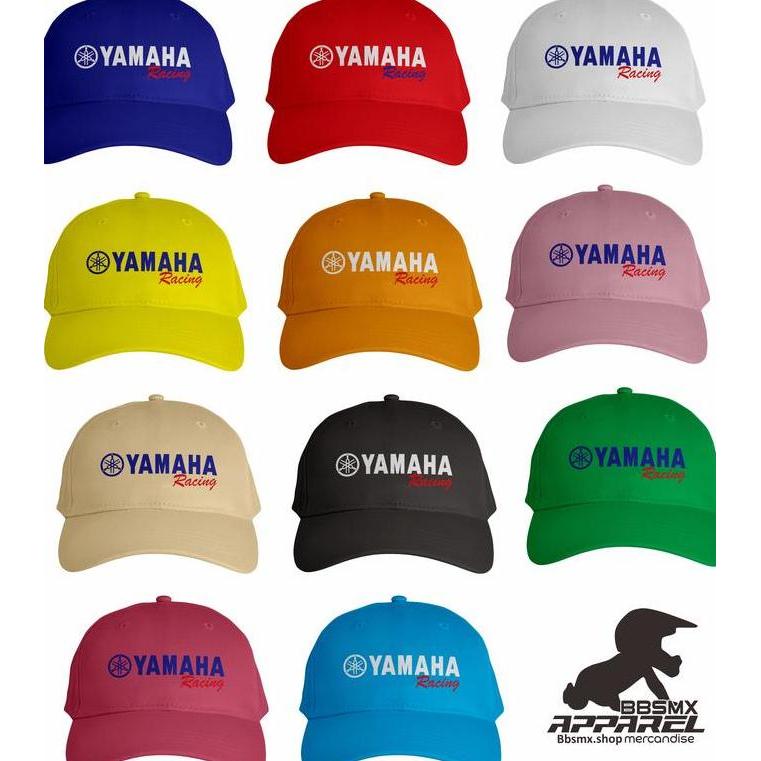 Topi Baseball Unisex Bordir YAMAHA RACING Terbaru Hat Soft Material / Topi Dewasa Pria Wanita Baseba