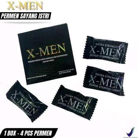 Permen X Men Solusi Pria Perkasa Anti Loyo - Permen Kesehatan Rasa Ginseng