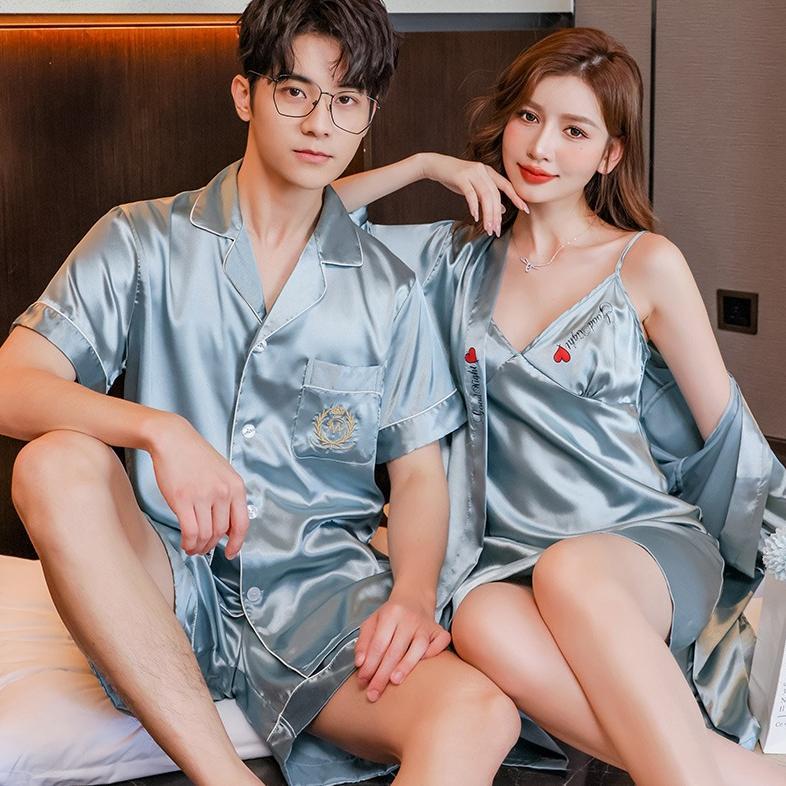 TERBARU WED Kimono Baju Tidur Piyama Pria dan Wanita [BUKAN SEPASANG] / Piyama Pengantin Wedding Baj