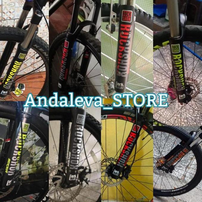 Pelindung Fork Sepeda / Fork Guard Sepeda mtb Rockshox / Pelindung Shock Depan Sepeda Mtb - Pelindun