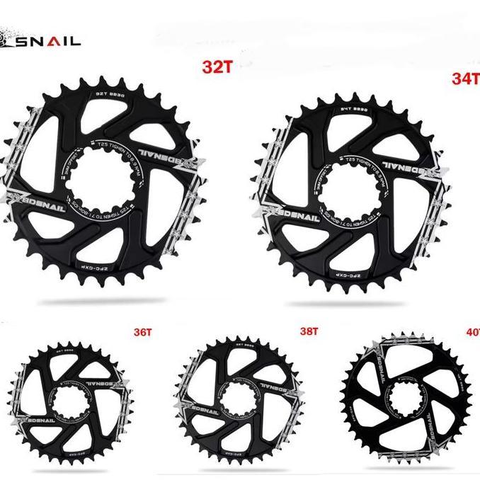 Snail Chainring GXP 32T 34T 36T 38T 40T Chain ring Crank Sepeda GXP Direct Mount