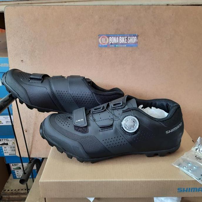 Sepatu Shimano ME5 ME502 Black - BOA Dialed - MTB Cleat Shoes