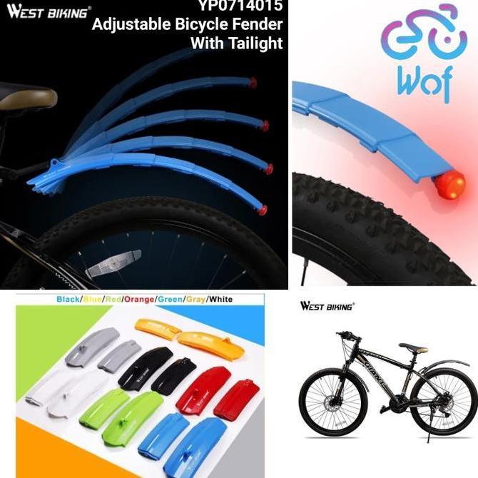 WEST BIKING 015 Fender Telescopik Spakbor Lipat Sepeda MudGuard 714015