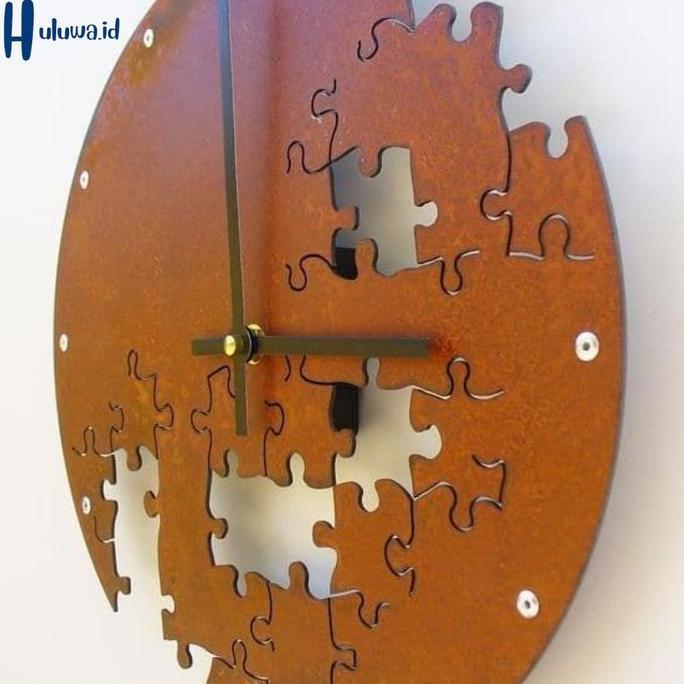 Jam Dinding Karat / Jam Dinding Besi Unik / Rusty ll Clock