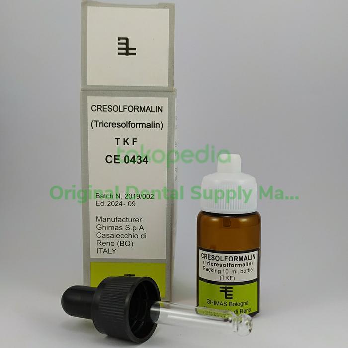 TKF Cresolformalin Ghimas Italy 10ml Tricresolformalina bahan gigi