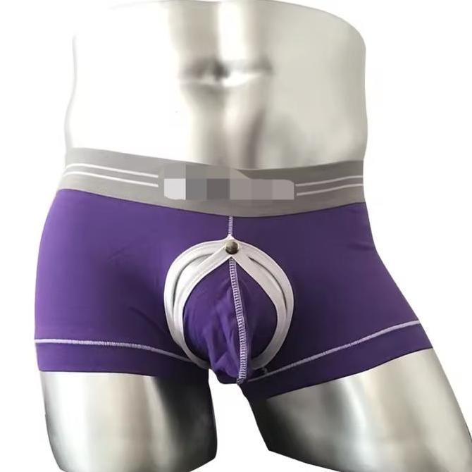 Celana Dalam Pria Boxer Pouch Crotchless Boxer Bolong Open Crotch Boxer Type 3