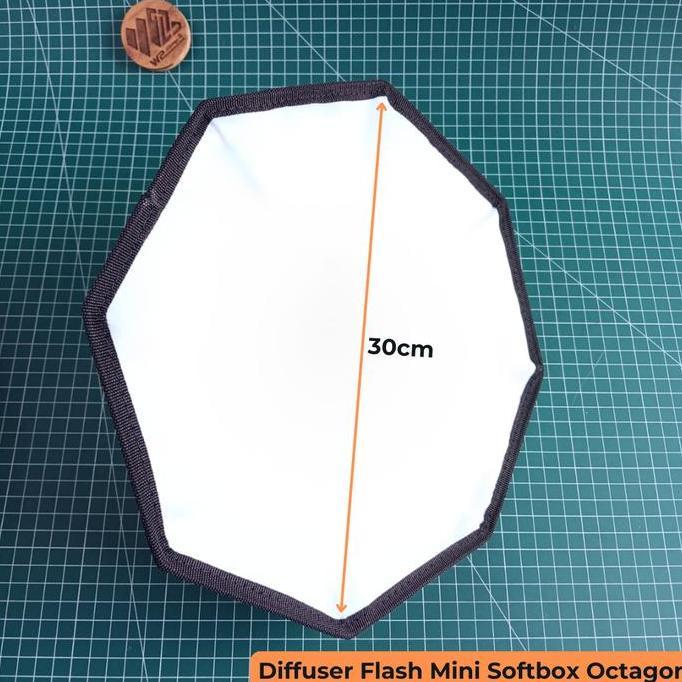 Diffuser Flash Mini Softbox Octagon Diameter 30cm
