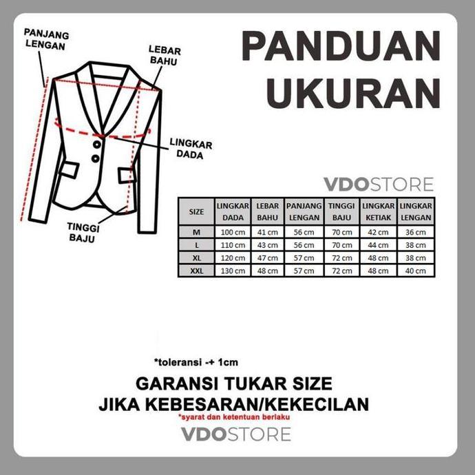 VDO LUX BLAZER - BLAZER WANITA FURING LD 100 110 120 130 - ATASAN KERJA JAS KANTOR JUMBO BIG SIZE PA