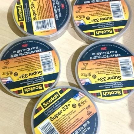 3M Scotch Super 33+ Vinyl Electrical Tape - Isolasi Listrik | Isolasi Listrik 3M Scotch Super 3++
