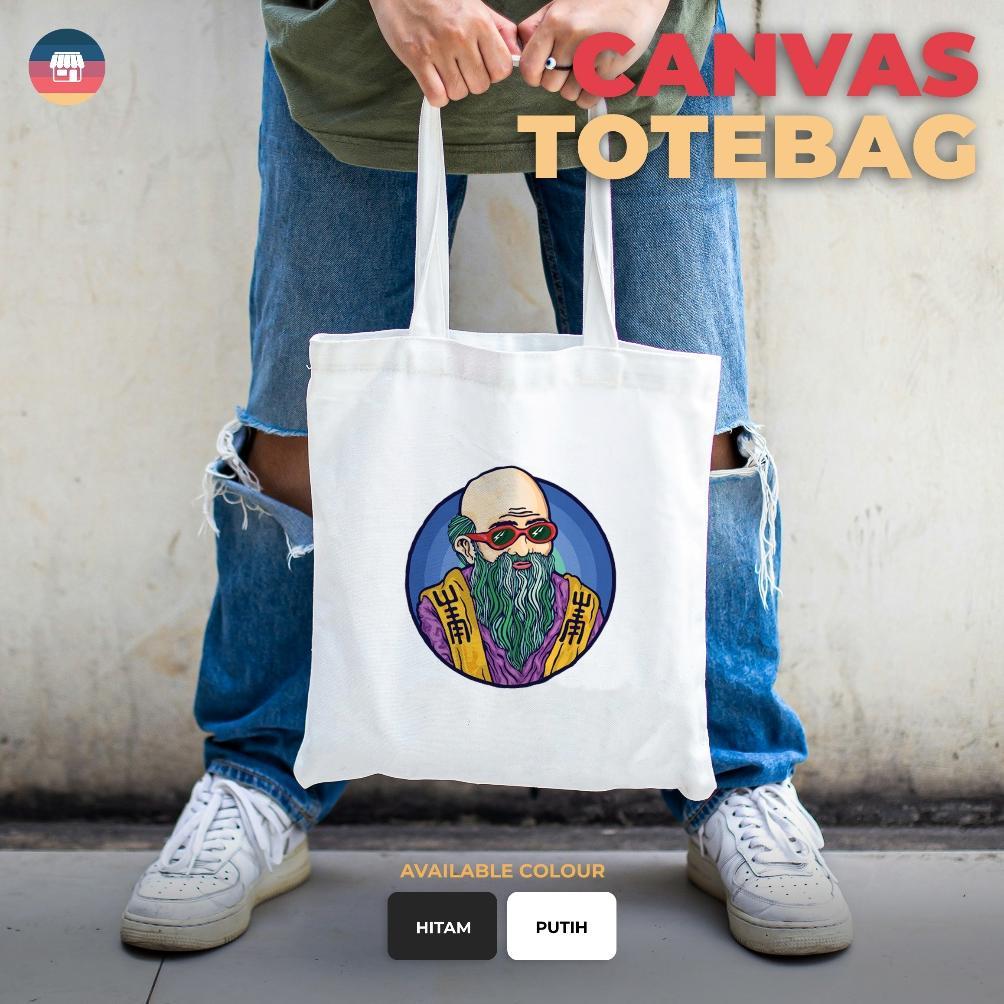 Tote Bag Kanvas Distro Orang Tua (Ot) (Resleting)