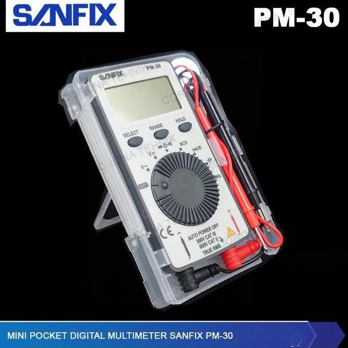 New.. Sanfix Pm-30 Pocket Digital Multimeter / Multimeter Saku / Avometer